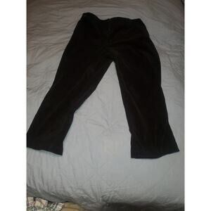 LL Bean Women's Black Corduroy Pants size 18 with elastic waistband